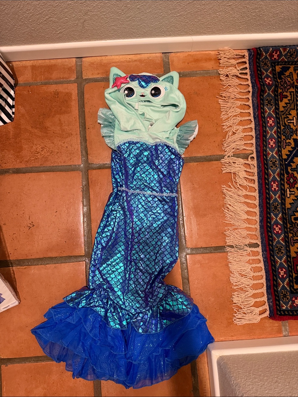 Gabby’s Dollhouse Mercat Costume in Aqua and Blue